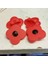 Haşhaş Gazileri Günü Poppy (Plastik Aparattır) 3D 3