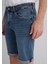 Nicholas Mavi Black Puslu Koyu Mavi Jean Şort 0416084465 6