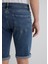 Nicholas Mavi Black Puslu Koyu Mavi Jean Şort 0416084465 8