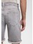 Brian Sporty Açık Gri Jean Şort 0418485151 8