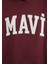 Mavi Logo Baskılı Kapüşonlu Bordo Sweatshirt 1600361-85493 6
