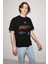 Nobody Oversize Siyah T-Shirt 3