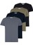 Oregon Slim Fit Siyah / Gri / Haki / Lacivert T-Shirt 1