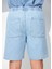 Dayton Casual Buz Mavi Jean Şort 0410093-86945 8