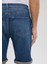 Brian Street Gölgeli İndigo Mavi Jean Şort 0418487143 8