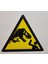Iso 7010 Stil Jurassic Park Uyarı Işareti (Sadece Plastik Aparattır) 3D 2