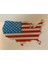 Amerikan Bayrağı Ülke Şekilli (Sadece Plastik Aparattır!!!) 3D 2