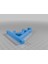 Çift Perde Çubuk Braketi (Sadece Plastik Aparattır!!!) 3D 2