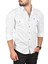 Slim Fit Pamuklu Cepli Kot Gömlek Çıtçıtlı Uzun Kollu Spor Gömlek 2502503 1