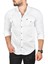 Slim Fit Pamuklu Cepli Kot Gömlek Çıtçıtlı Uzun Kollu Spor Gömlek 2502503 2