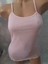 Pembe Ip Askılı %100 Cotton Ribana Kadın Atlet 1