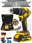 Şarjlı 980F Kömürsüz Motor Çelik Mandren Akülü Darbeli Matkap 10MM 2
