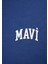 Mavi Logo Baskılı Yarı Fermuarlı Lacivert Sweatshirt 1S10179-82625 7