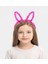LED Işıklı Peluş Tavşan Kulak Taç Şeker Pembesi 1