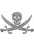 Kafatası ve Kılıçlar (Jolly Roger) (Plastik Aparattır!!!) 3D 1