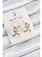 Xuping Zirkon Taşlı Kalp Model Gold Renk Kadın Küpe 1