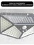 Siyah 100 LED Solar Hareket Sensörlü Bahçe ve Ev Aydınlatma Lambası 2
