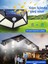 Siyah 100 LED Solar Hareket Sensörlü Bahçe ve Ev Aydınlatma Lambası 5