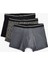Yeni Sezon Pamuklu Slim Fit Soyut Desenli 3'lü Boxer Seti 1