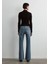 Isabella Iconic Zımparalı Indigo Mavisi Jean Pantolon 1010924-89503 7