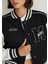M Logo Patchli Siyah Bomber Ceket 1110636-900 6