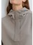 Sporty Lux Yarı Fermuarlı Gri Tencel Tm Modal Sweatshirt 1S10280-70352 6