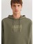 Mavi Logo Baskılı Kapüşonlu Haki Sweatshirt 0611317-71546 6