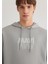 Mavi Logo Baskılı Kapüşonlu Gri Sweatshirt 0611317-70103 6