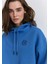 Mavi Patch Logo Kapüşonlu Mavi Crop Sweatshirt 1S10305-70885 6