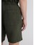 Yeşil Keten Şort 0410103-71587 7