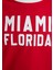 Florida Baskılı Beyaz Biyeli Kırmızı Tişört 1613062-70467 6