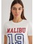 Malibu Baskılı Ekru Tişört 1613083-70057 6
