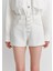 Fiora 90LAR Kırık Beyaz Jean Şort 1411222-89782 6