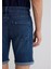 Brian Premium Blue Koyu Vintage Mavi Jean Şort 0418489817 10