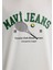 Mavi Tenis Logo Baskılı Ekru Tişört 0612708-70057 7