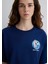 Snoopy Baskılı Lacivert Tişört 1613360-70491 6