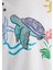Indigo Turtles Baskılı Ekru Tişört 1613532-70057 8