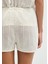 Dokulu Ekru Şort 1410223-70057 7