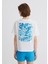 Indigo Turtles Baskılı Ekru Tişört 1613567-70057 6