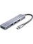 Type-C Hub 4*usb3.0 Gri HDX7043 1