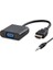 Hdmı To VGA F Çevirici + Audıo Ps4 5V Güç Girişli 1080P HDX7806 1