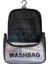Siyah Seyahat Washbag, Makyaj ve Kişisel Bakım Ürünleri Taşıma Çantası 3
