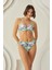 Renkli Branch Flower Kaplı Bikini Takımı 1