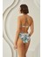 Renkli Branch Flower Kapsız Bikini Takımı 3