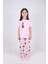 Kız Çocuk Pamuklu Kalpli Desenli Pijama Takımı 1