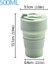 350ML/500ML Yaratıcı Taşınabilir Silikon Katlanır Su Kahve Kahve Seyahat Açık Havada Su Işi Kapak Su Kupası Mini Dak 500ML Yeşil (Yurt Dışından) 1