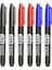 6/10 Pcs Kalıcı Marker Kalem Manga Çizim Işaretleri Siyah Mavi Kırmızı Su Geçirmez Mürekkep Eskiz Kurtarıcı Kırtasiye Sanat Okulu Malzemeleri2 Siyah 2 Mavi 2 Kırmızı (Yurt Dışından) 1