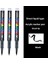 3pcs Akrilik Beyaz Işaretçi Fırça Kalemleri Kaya Boyama Taşı Seramik Cam Ahşap Lastik Kumaş Metal CanvascolorBlack-3pcs (Yurt Dışından) 1