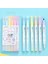 6pcs/set Silinebilir Vurgulayıcılar Kawaii Öğrenciler Kırtasiye Çift Uçlu Pastel Floresan Kalem Sanat Çizim Kıy Işaretleme Pencolor6 (Yurt Dışından) 1