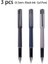 Deli 3pcs 0.5mm Siyah Mürekkep Jel Kalem Imzalama Kalemi Okulu Öğrenci Malzemeleri Ofis Malzemeleri Kırtasiye Ofisi Pencolor3pcs/mürekkep Siyah (Yurt Dışından) 1